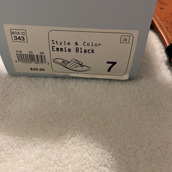 SO®Emmie Black Women's Strappy Slide Sandals SZ 7 Black - Picture 5 of 6